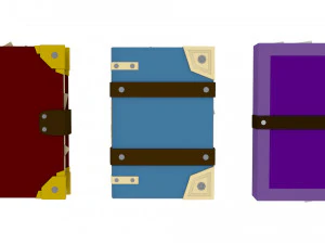 spell book collection 3D Model