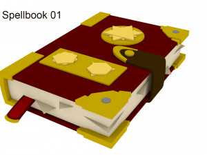 spell book collection 3D Model