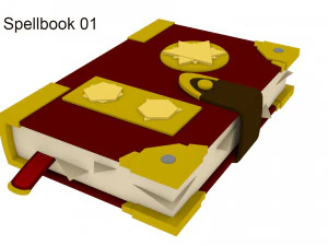 spell book collection 3D Model