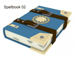 spell book collection 3D Model