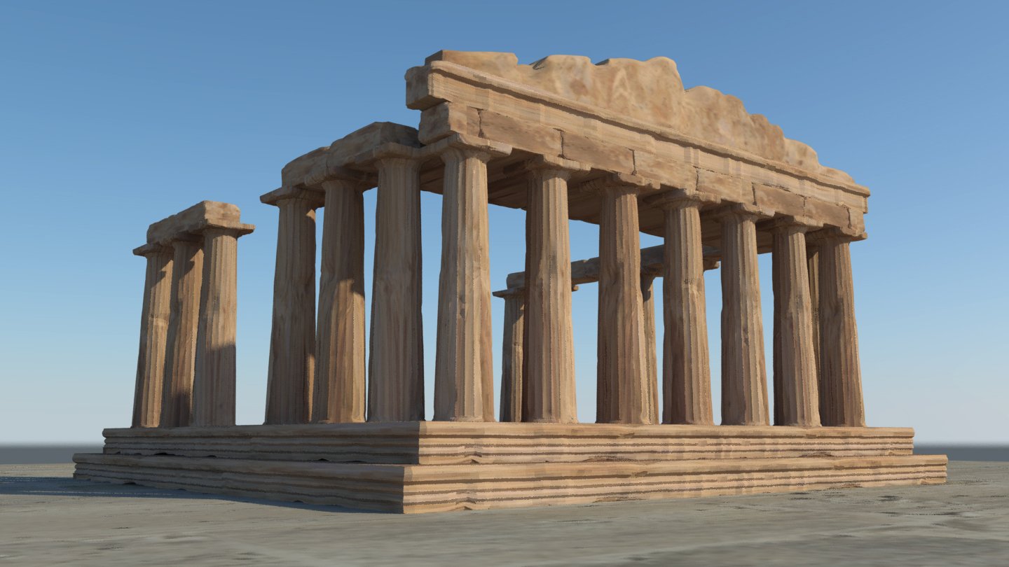 Parthenon 3D Model In Buildings 3DExport