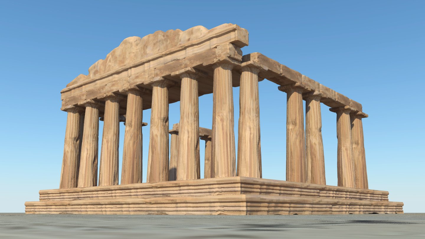 Parthenon 3D Model in Buildings 3DExport