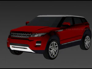 range rover evoque2012low poly 3D Модель