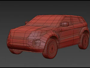 range rover evoque2012low poly 3D Model