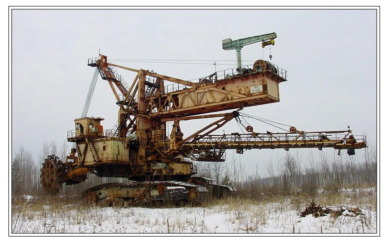 Bucket-wheel excavator 3D Model .c4d .max .obj .3ds .fbx .stl .blend 
