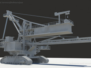 Bucket-wheel excavator Model 3D