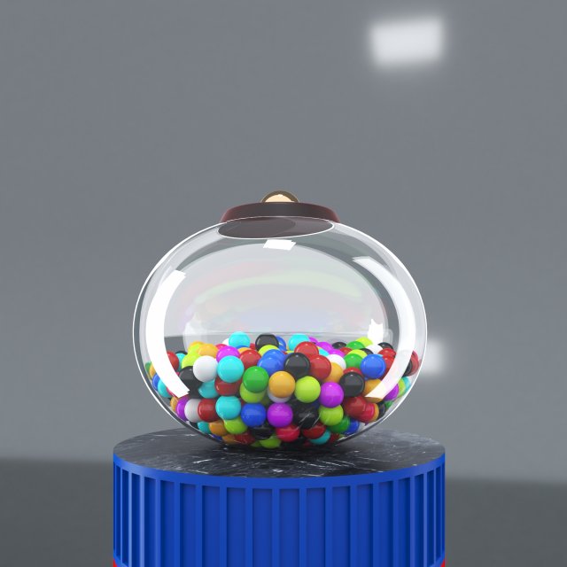 ball dispenser Model 3D .c4d .max .obj .3ds .fbx .stl .blend 
