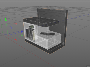bedside table 3D Model