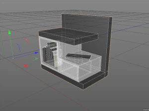 bedside table 3D Model