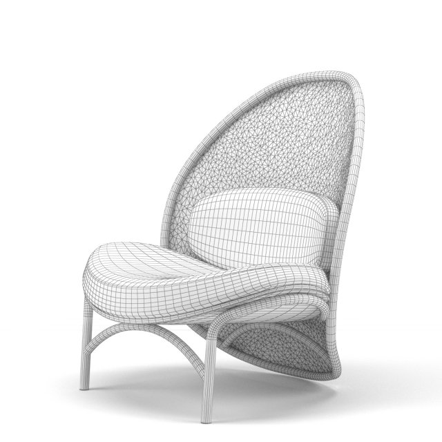 ton launches the chips lounge chair by lucie koldova 3D in 3DExport