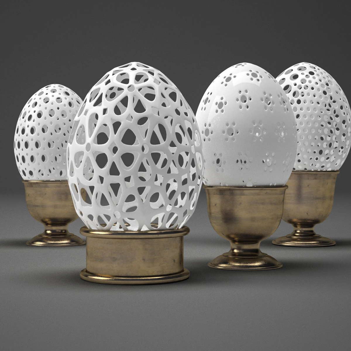 decor eggs 3D Model .c4d .max .obj .3ds .fbx .stl .blend 