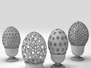 decor eggs 3D Model