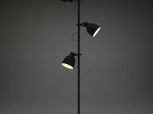 ikea hektar floor lamp 3D Model