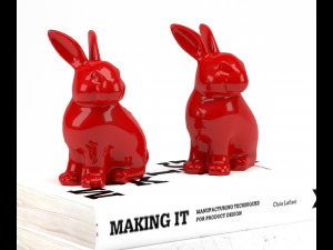 bunny rabbit books Model 3D