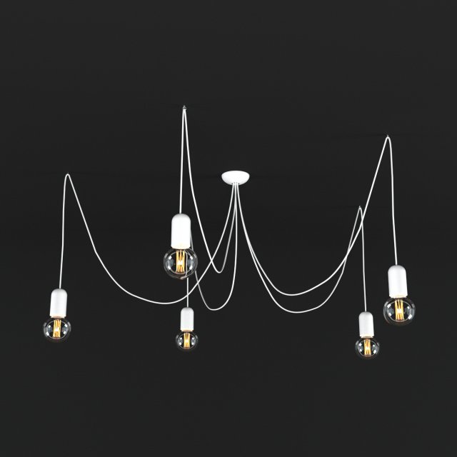 nowodvorski lamp spider x5 Model 3D .c4d .max .obj .3ds .fbx .stl .blend 