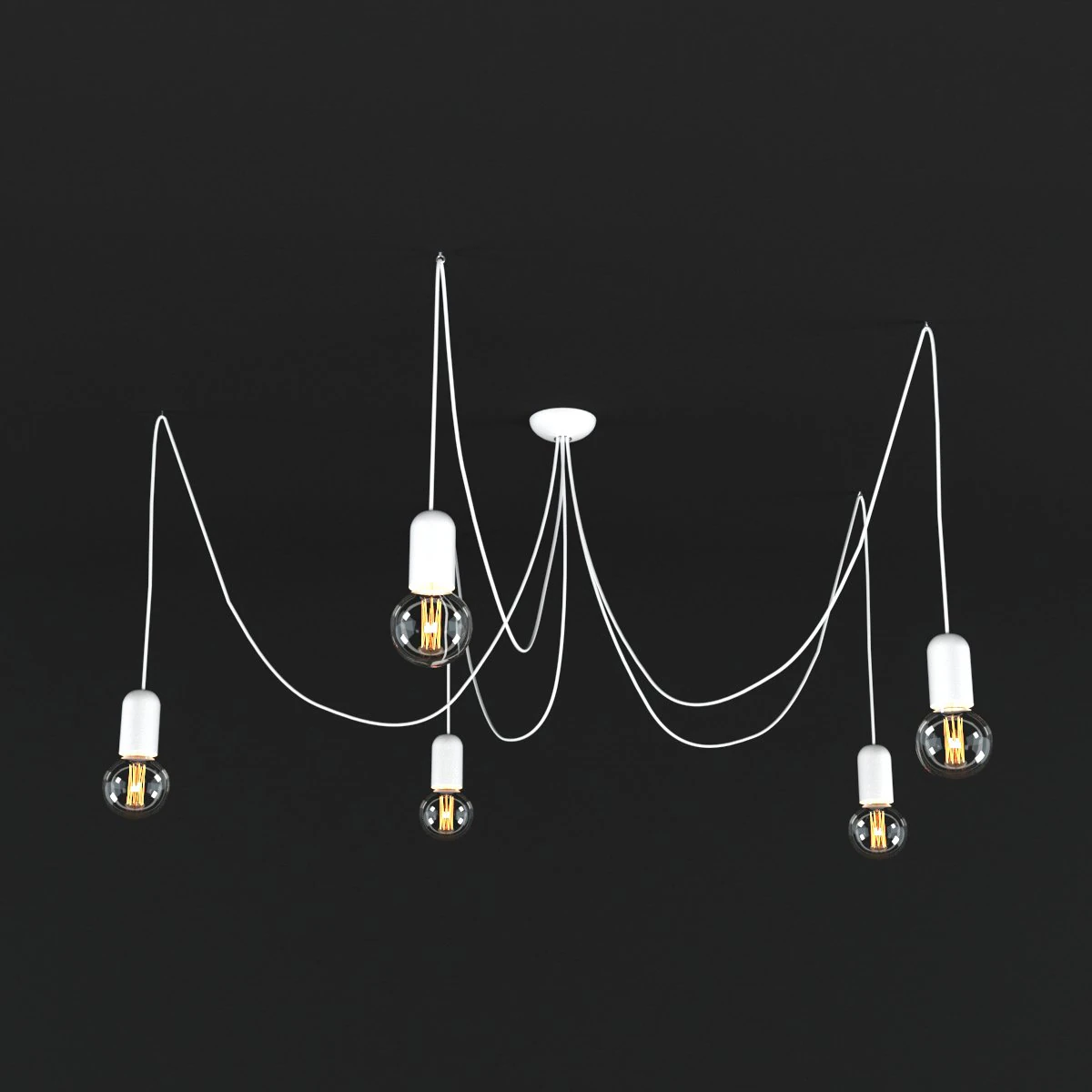 nowodvorski lamp spider x5 3D Model .c4d .max .obj .3ds .fbx .stl .blend 