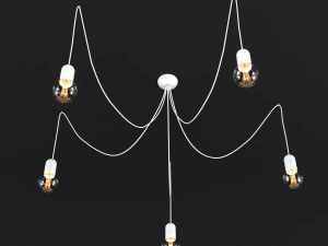 nowodvorski lamp spider x5 3D Model