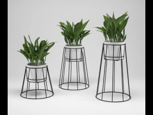 ok design cibele plant stand 3D Model