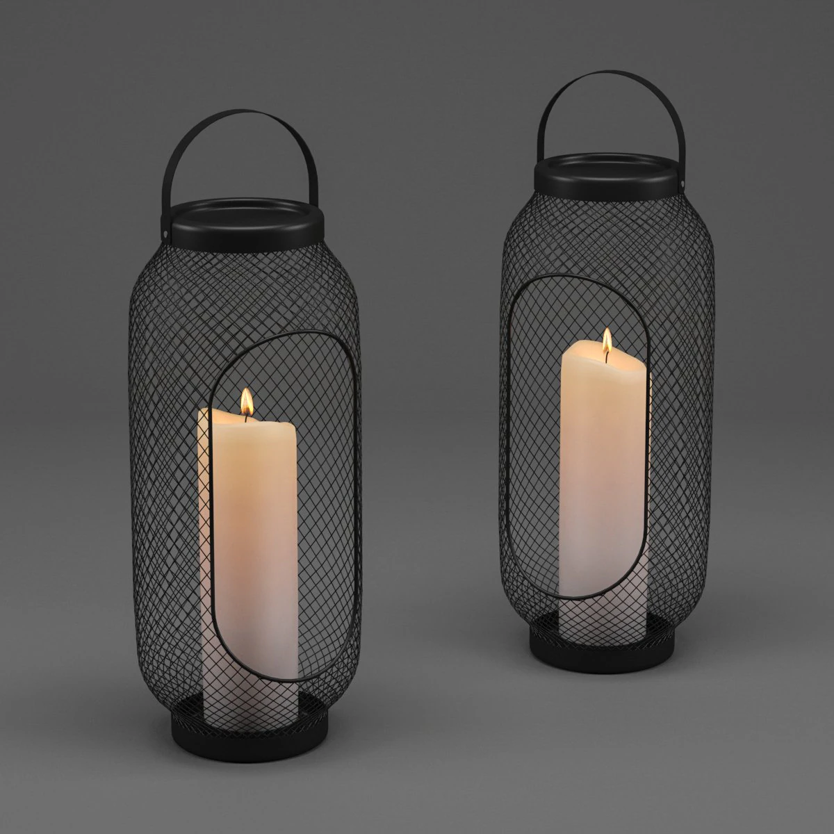 ikea toppig lantern for block candle 3D Model .c4d .max .obj .3ds .fbx .stl .blend