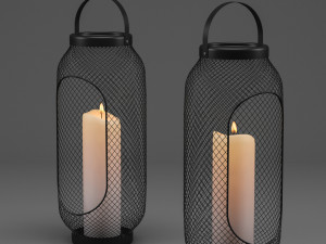 ikea toppig lantern for block candle Model 3D