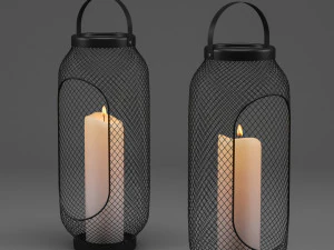 ikea toppig lantern for block candle 3D Model
