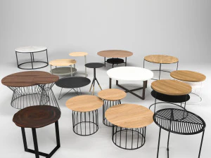 coffee talbes collection 3D Model