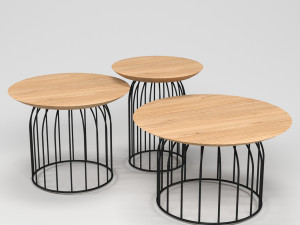 coffee talbes collection 3D Model