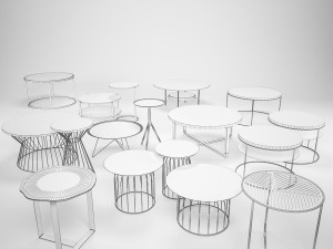 coffee talbes collection 3D Model