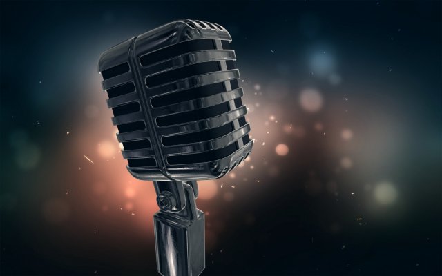 retro microphone Model 3D .c4d .max .obj .3ds .fbx .stl .blend 