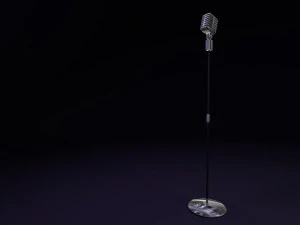 ретро мікрофон 3D Модель