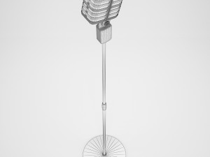 retro microphone Model 3D