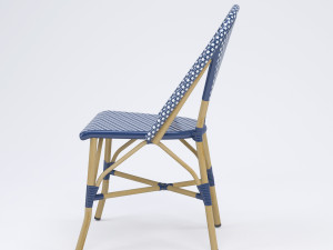 salcha indoor outdoor french bistro side chair Model 3D