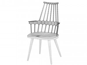 kartel comback chair 3Dモデル