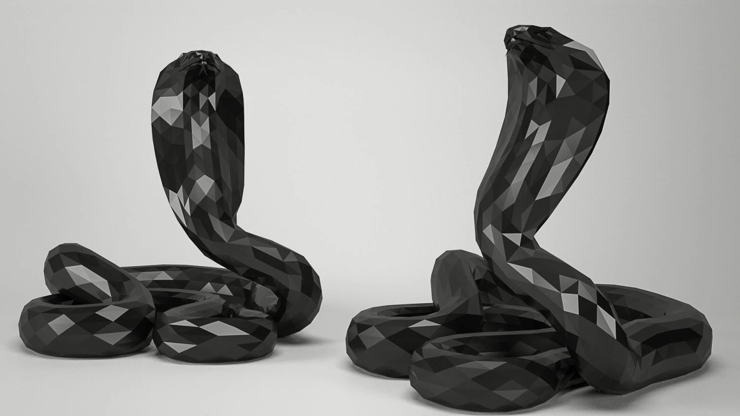 snake cobra low-poly low-poly 3D Model .c4d .max .obj .3ds .fbx .stl .blend 