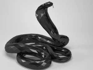 snake cobra low-poly low-poly 3D Model