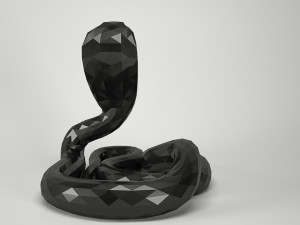 snake cobra low-poly low-poly 3D-Modell