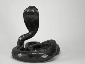 snake cobra low-poly low-poly 3D Model