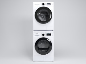 samsung washer ww80ta026ah and dryer dv80ta020ae machine Model 3D