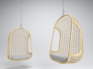 natural hanging chair hk living 3Dモデル