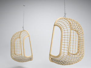 natural hanging chair hk living 3Dモデル