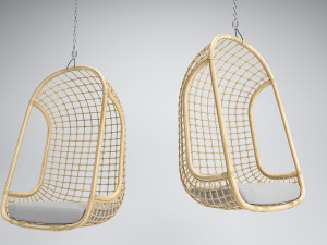 natural hanging chair hk living 3Dモデル