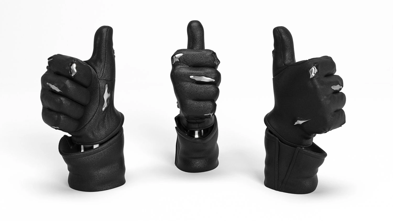 TERMINATOR Like Hand 3D Model .c4d .max .obj .3ds .fbx .stl .blend 