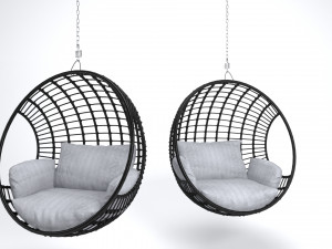 Natural hanging Chair Beliani ASPIO 3D Model