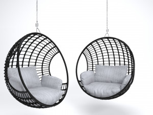 Natural hanging Chair Beliani ASPIO Modelo 3D