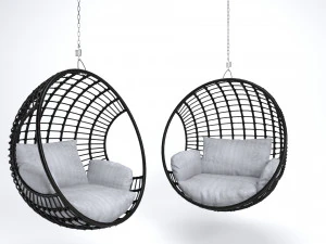 Natural hanging Chair Beliani ASPIO 3D Model