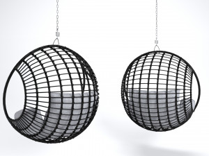 Natural hanging Chair Beliani ASPIO Modelo 3D