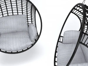Natural hanging Chair Beliani ASPIO 3D Model
