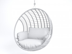 Natural hanging Chair Beliani ASPIO Modelo 3D