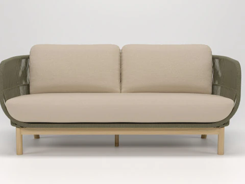 Catalina Outdoor 3-seater Sofa 3D Model