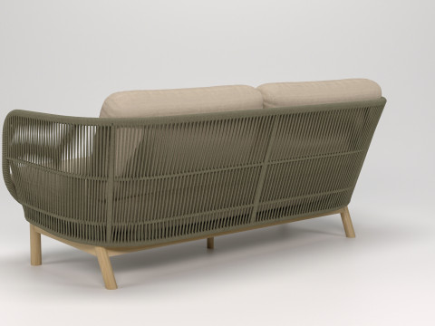 Catalina Outdoor 3-seater Sofa 3Dモデル